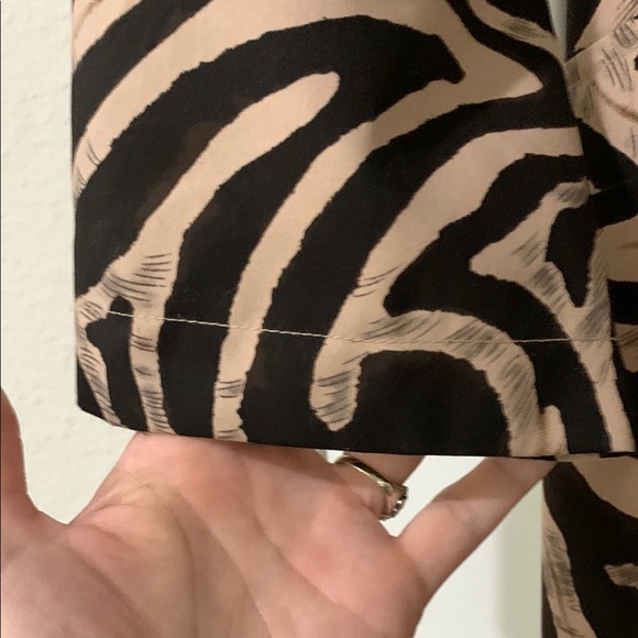 SAMUEL DONG Zebra Print Trench Coat - Picture 5 of 11